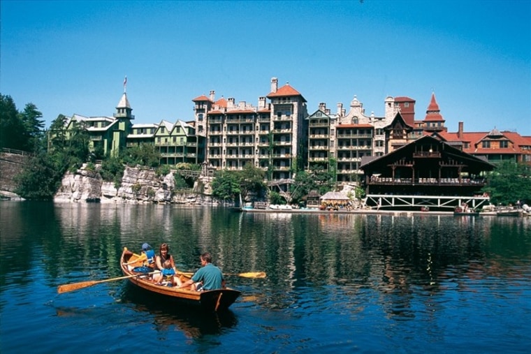 At the Mohonk Mountain House in Hudson Valley, N.Y., everything from canoeing to lobster barbecues is included in the rate.